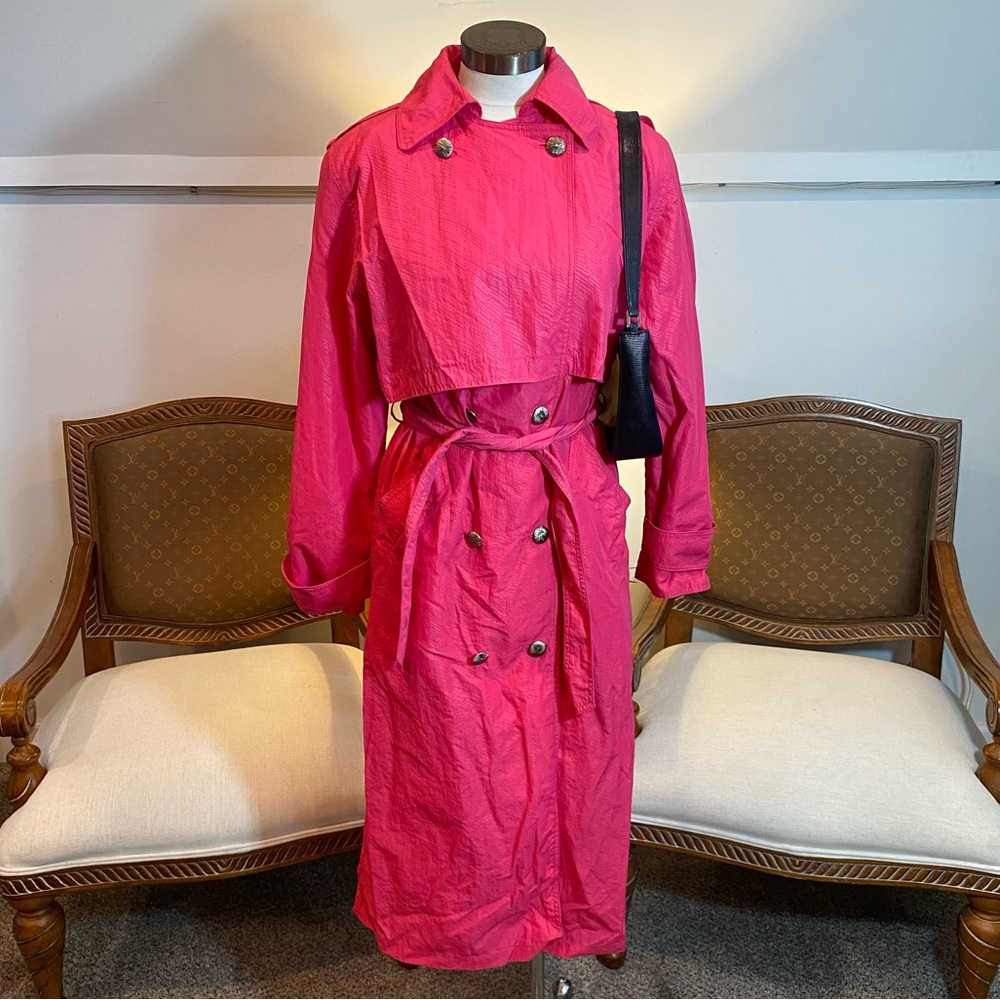 Vintage Pink Trench Coat